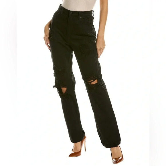 We The Free CRVY Straight Shooter Jean in Saturated Black - Size 30 - NWT - Picture 1 of 13